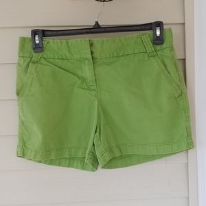 J.Crew Chino Shorts City Fit in Green